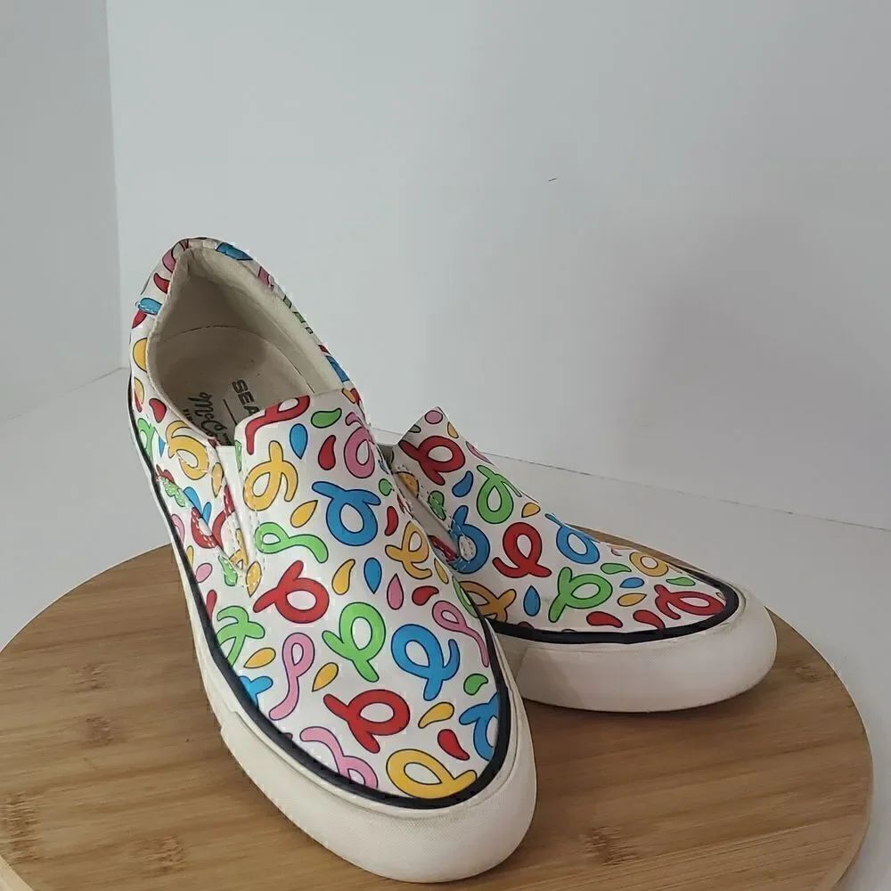 SeaVees x McConnells Ice Cream Rainbow Hawthorne Slip On Women's Size 8